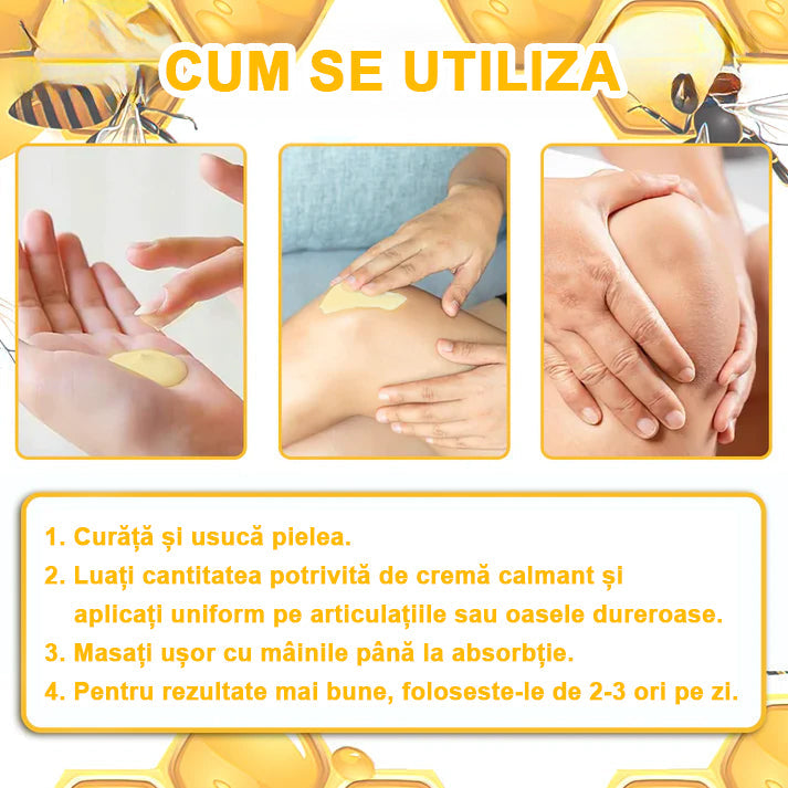 ArthroFree™ Venin de albine Cremă Terapeutică Analgezică🐝(în mod special pentru adulți mai în vârstă & SRCT recomandă)