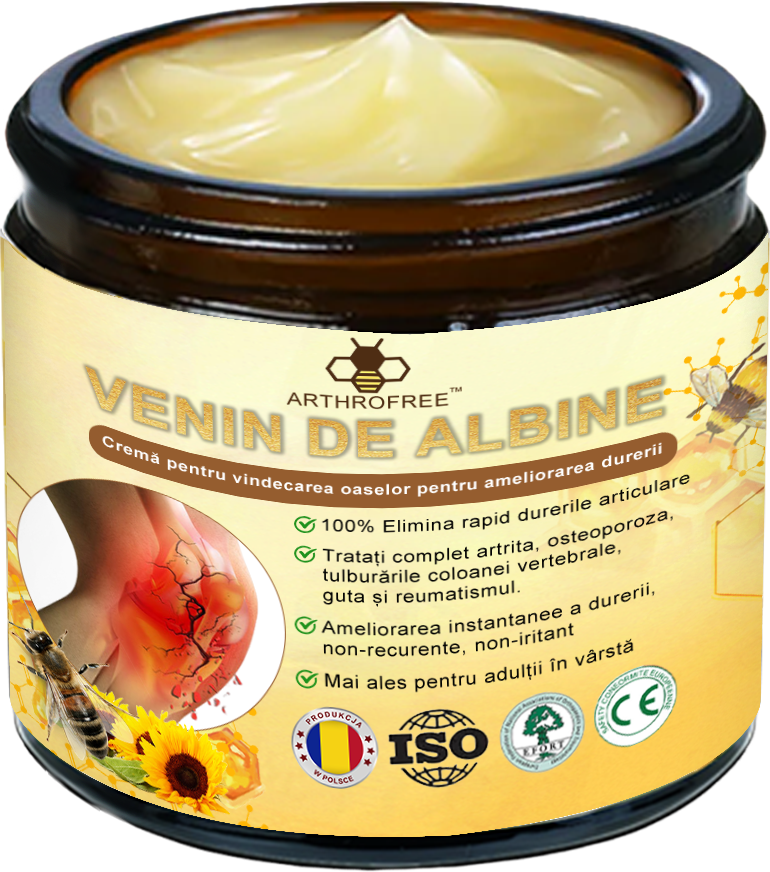 ArthroFree™ Venin de albine Cremă Terapeutică Analgezică🐝(în mod special pentru adulți mai în vârstă & SRCT recomandă)